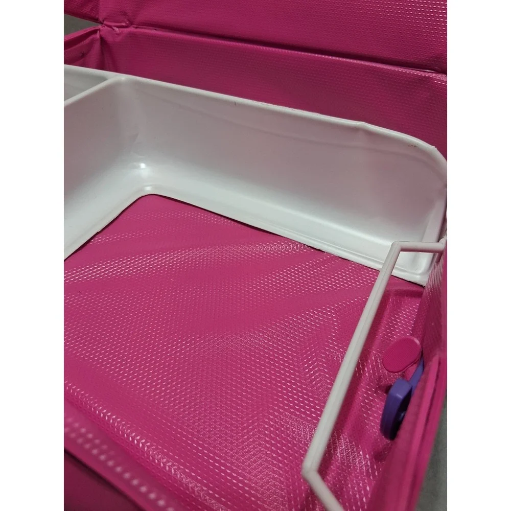 Vintage 1989 Mattel Pink BARBIE Doll Storage Case With Handle